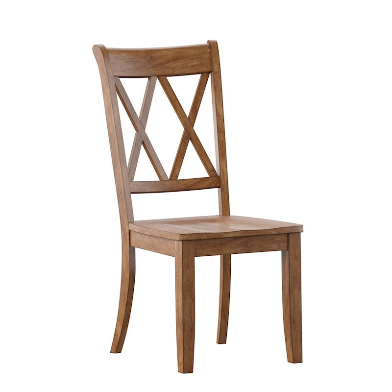Sedia da pranzo Eleanor X Back Wood (set da 2) di iNSPIRE Q Classic