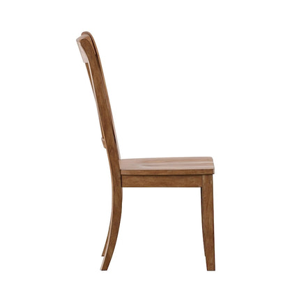 Sedia da pranzo Eleanor X Back Wood (set da 2) di iNSPIRE Q Classic