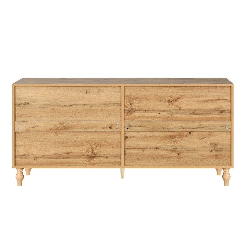 Credenza con porta a forma di fiore intagliato, grande, credenza e buffet