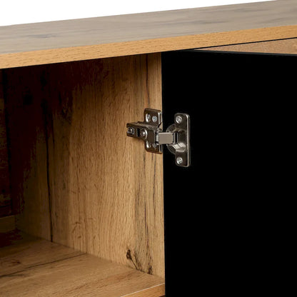 Credenza con porta a forma di fiore intagliato, grande, credenza e buffet