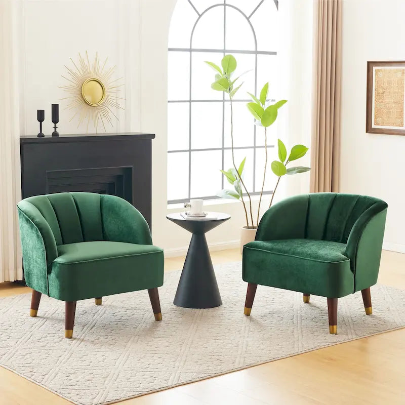 Poltrona moderna imbottita Mokena (set di 2) di Christopher Knight Home