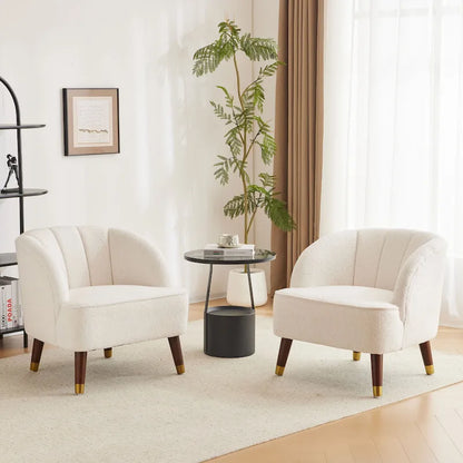 Poltrona moderna imbottita Mokena (set di 2) di Christopher Knight Home