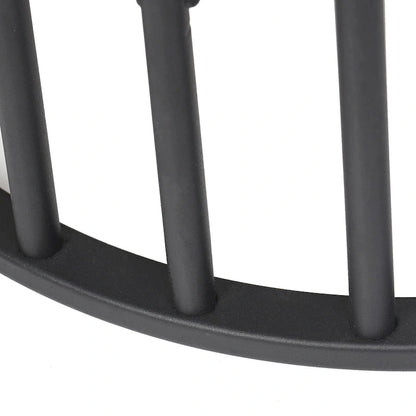 Tavolino laterale rotondo a 2 livelli con piano in pietra sinterizzata - 15,7x15,7x21,3 pollici