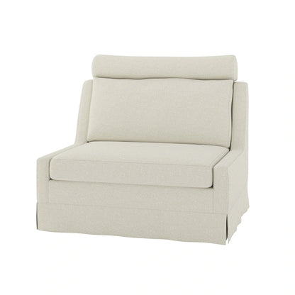 Anne 45 W Modern Poltrona con Pouf Rivestita di HULALA HOME