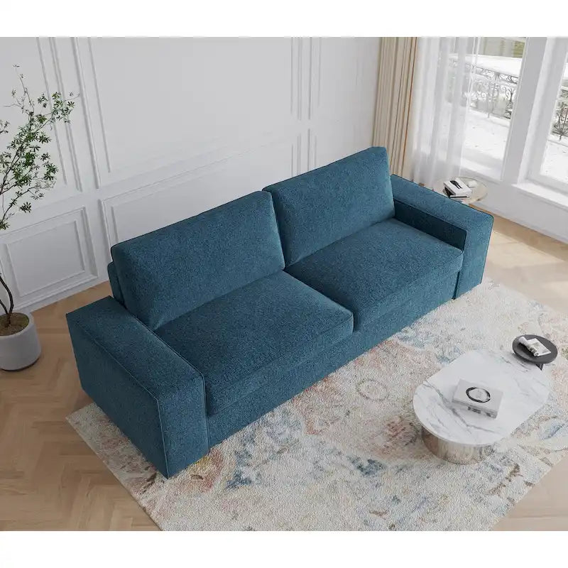 Modern 80   Upholstered Fabric 3-Seater Sofa