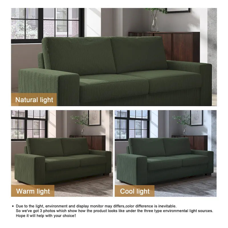 Divano moderno imbottito in tessuto da 80 a 3 posti