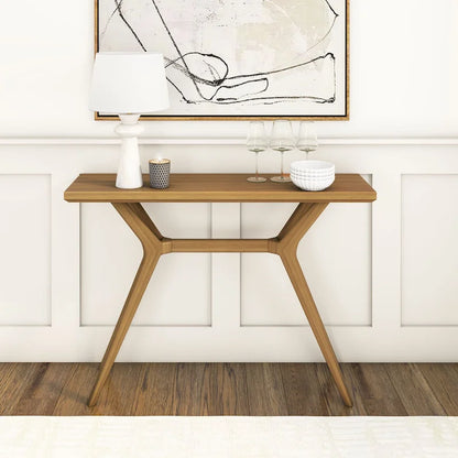 Tavolo consolle con gambe incrociate Plank and Beam Verso - 46