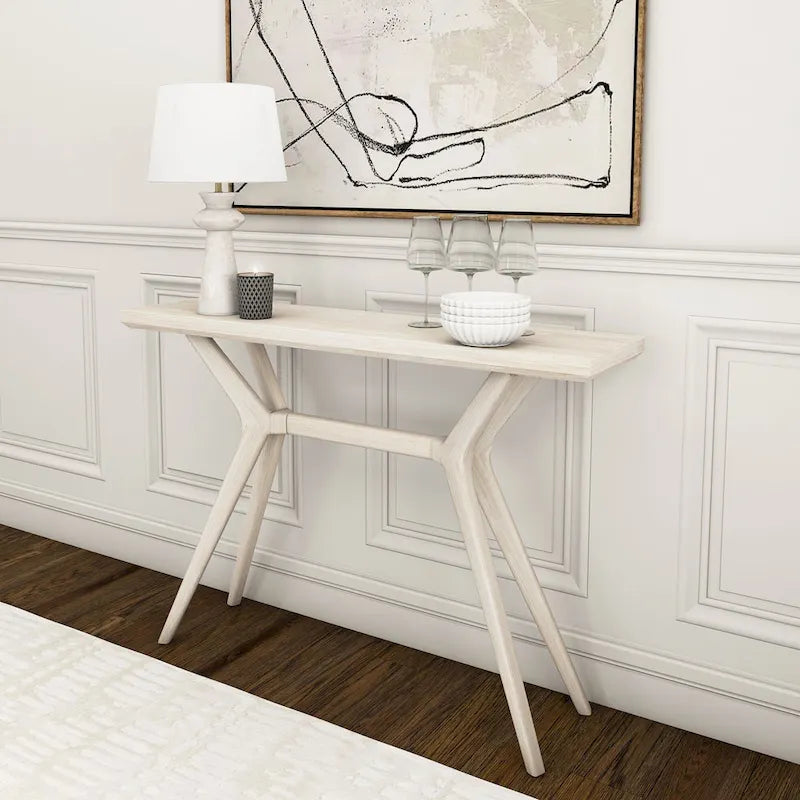 Tavolo consolle con gambe incrociate Plank and Beam Verso - 46