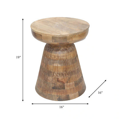 Tavolino laterale in legno, 19, nero