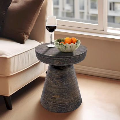 Tavolino laterale in legno, 19, nero