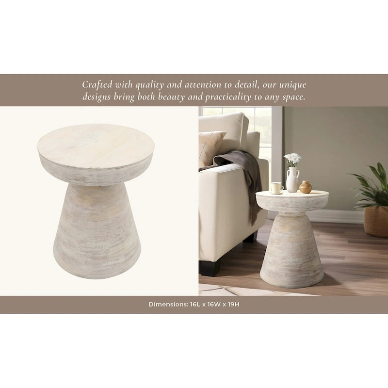 Tavolino laterale in legno, 19, nero