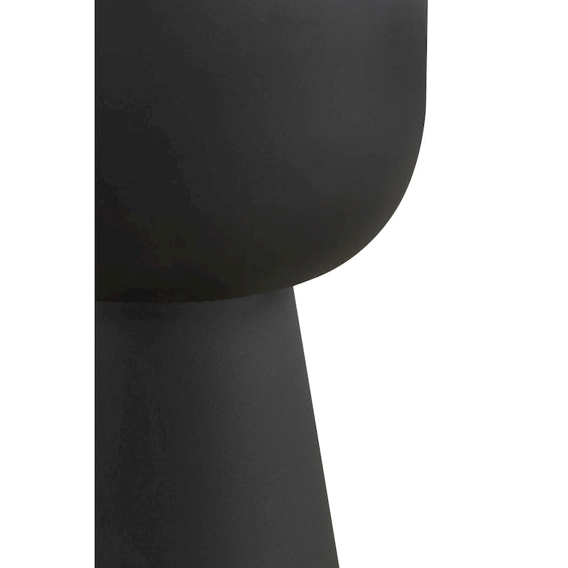 Tavolino laterale nero NILA con piano in marmo bianco, moderno accessorio per soggiorno e camera da letto