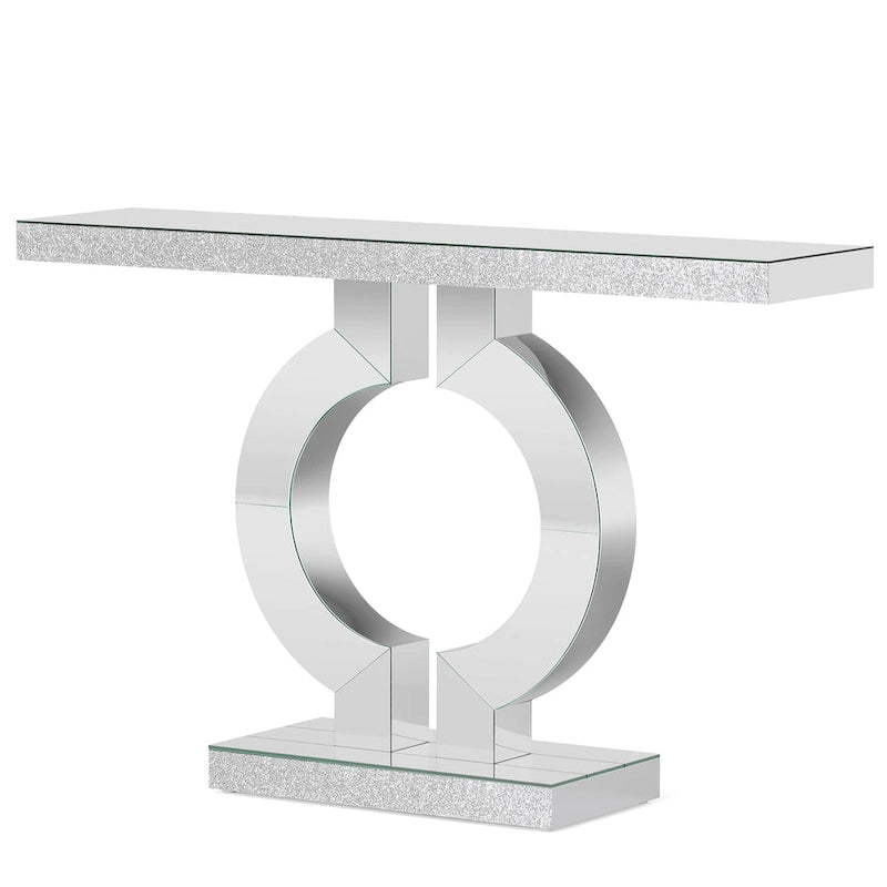 43   Modern Mirrored Console Sofa Table for Entryway
