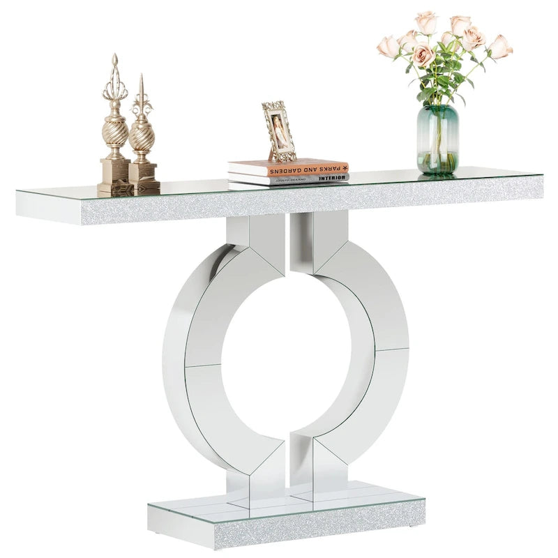 43 Tavolino moderno con specchio per divano per ingresso