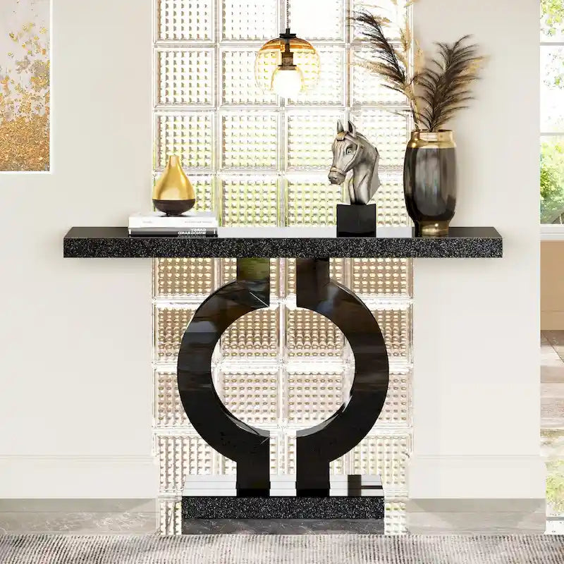 43 Tavolino moderno con specchio per divano per ingresso