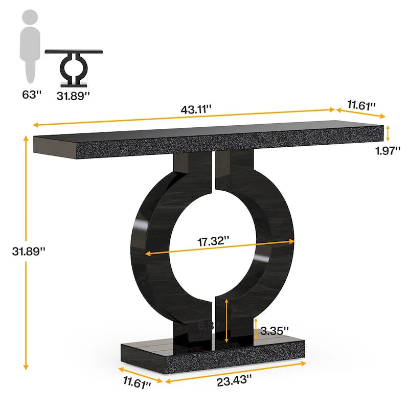43 Tavolino moderno con specchio per divano per ingresso