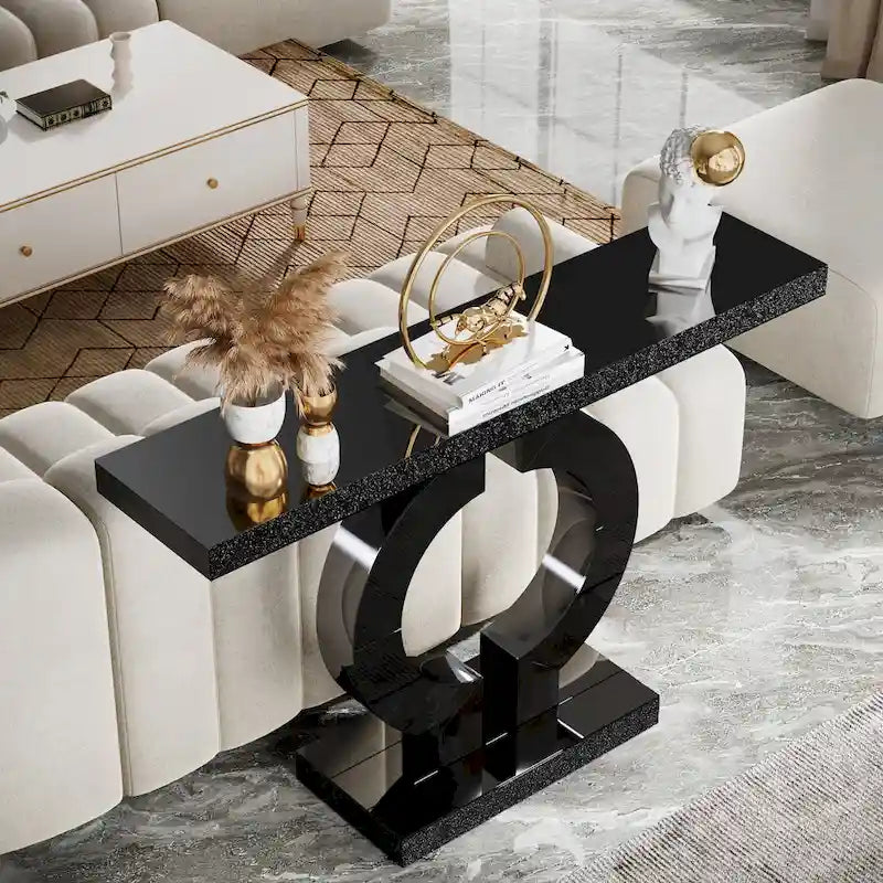 43 Tavolino moderno con specchio per divano per ingresso