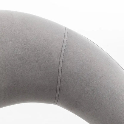 SEYNAR Set di 2 sedie da pranzo con schienale aperto e imbottitura in velluto, stile moderno di metà secolo