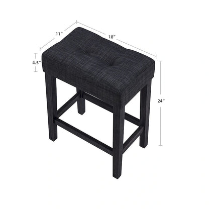 Set da pranzo con tavolo da bar da 4 pezzi, sgabelli da bancone e prese di corrente integrate