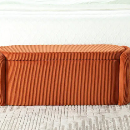 Pouf contenitore imbottito in tessuto per ingresso