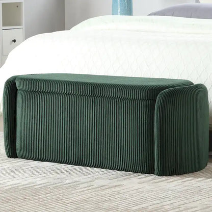 Pouf contenitore imbottito in tessuto per ingresso