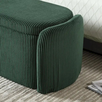Pouf contenitore imbottito in tessuto per ingresso