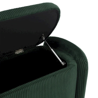 Pouf contenitore imbottito in tessuto per ingresso