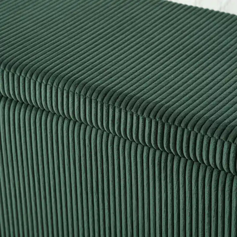 Pouf contenitore imbottito in tessuto per ingresso