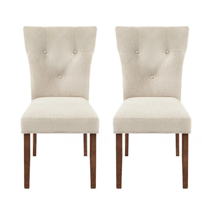 Sedia da pranzo imbottita in legno di caucciù Chastin Farmhouse (set di 2) di Christopher Knight Home