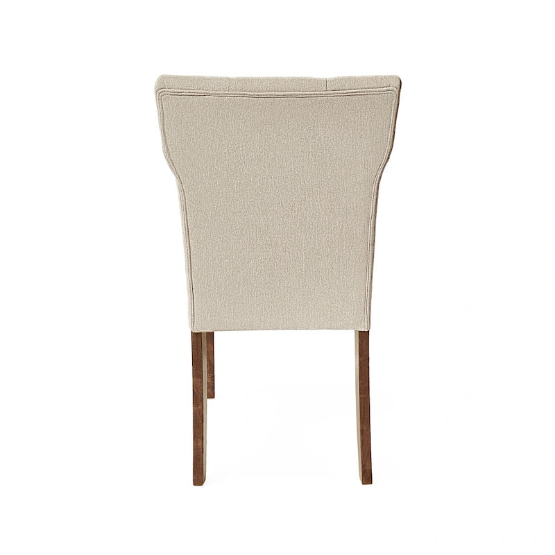 Sedia da pranzo imbottita in legno di caucciù Chastin Farmhouse (set di 2) di Christopher Knight Home