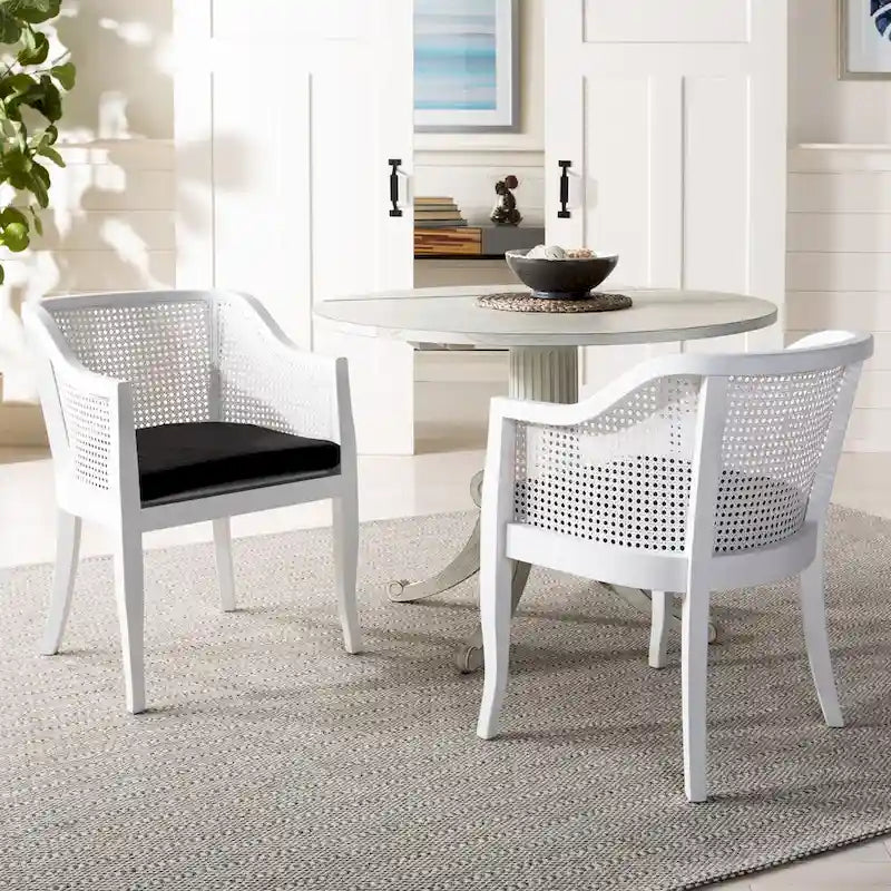 Tavolo da pranzo con ribaltina SAFAVIEH Jeane bianco antico - 43 L x 43 P x 31 A - 43 L x 43 P x 31 A