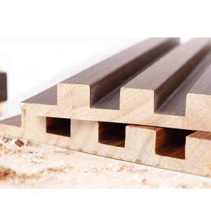 Pannello di rivestimento in legno massello da 93 pollici x 6 pollici x 0,8 pollici - 3 pezzi + 1 pezzo di finitura finale