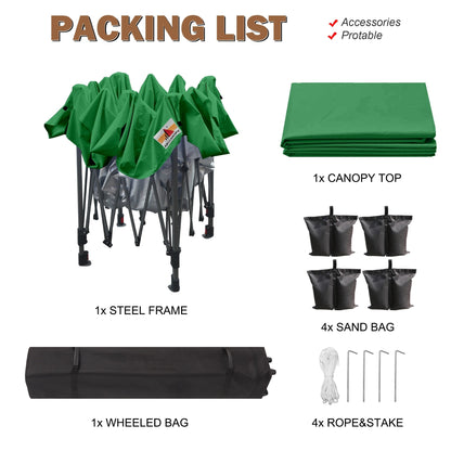 ABCCANOPY Tenda a baldacchino pieghevole facile e resistente Tenda a baldacchino per esterni