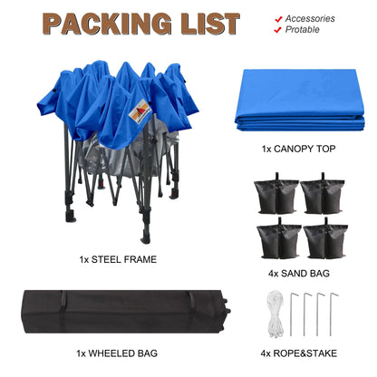 ABCCANOPY Tenda a baldacchino pieghevole facile e resistente Tenda a baldacchino per esterni