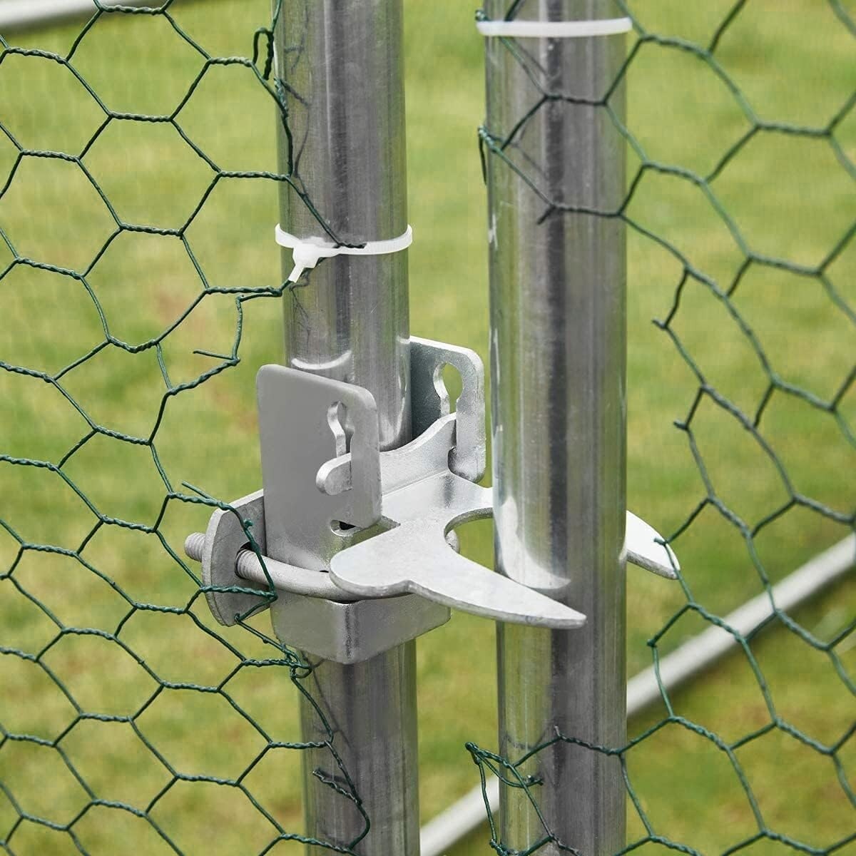 AECOJOY Grande pollaio in metallo con gabbia per polli in metallo