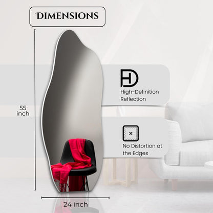 Specchio da parete irregolare asimmetrico ALYA