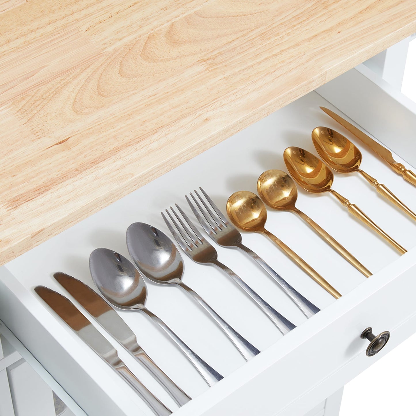 Carrello per microonde con isola da cucina mobile AVAWING 42