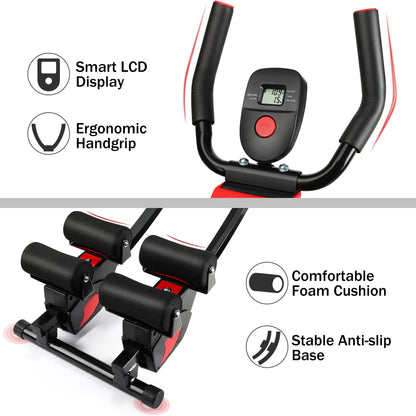 Ab Machine Pieghevole Core Addominali Esercizio Trainer Home Gym Fitness