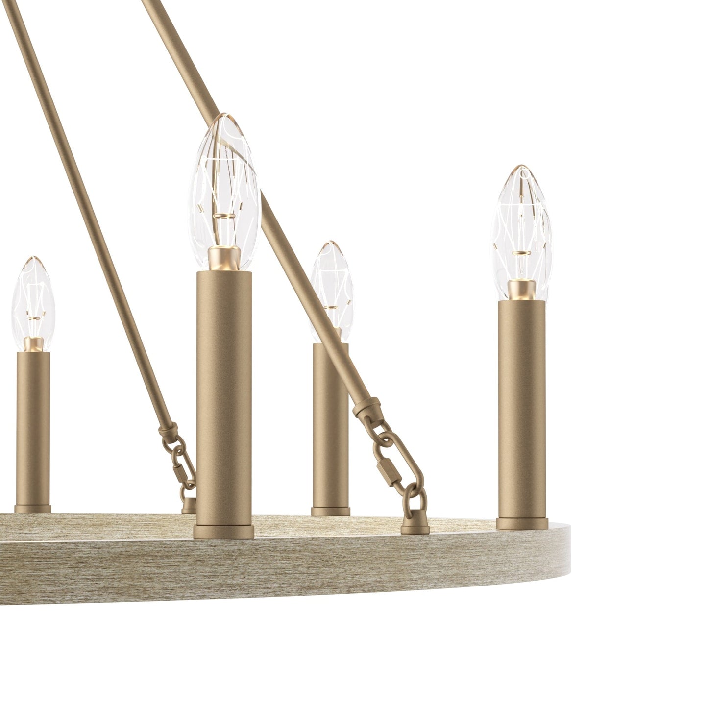 Lampadario a ruota di carro Acroma Farmhouse da 12 luci, 40 pollici, con UL - 40'' P x 138'' H