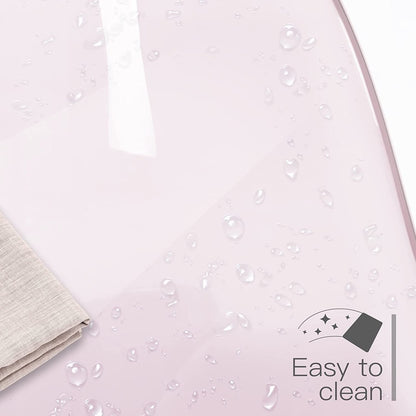 Sedia girevole in acrilico con altezza regolabile senza braccioli per ufficio domestico