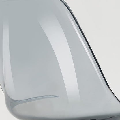 Sedia girevole in acrilico con altezza regolabile senza braccioli per ufficio domestico