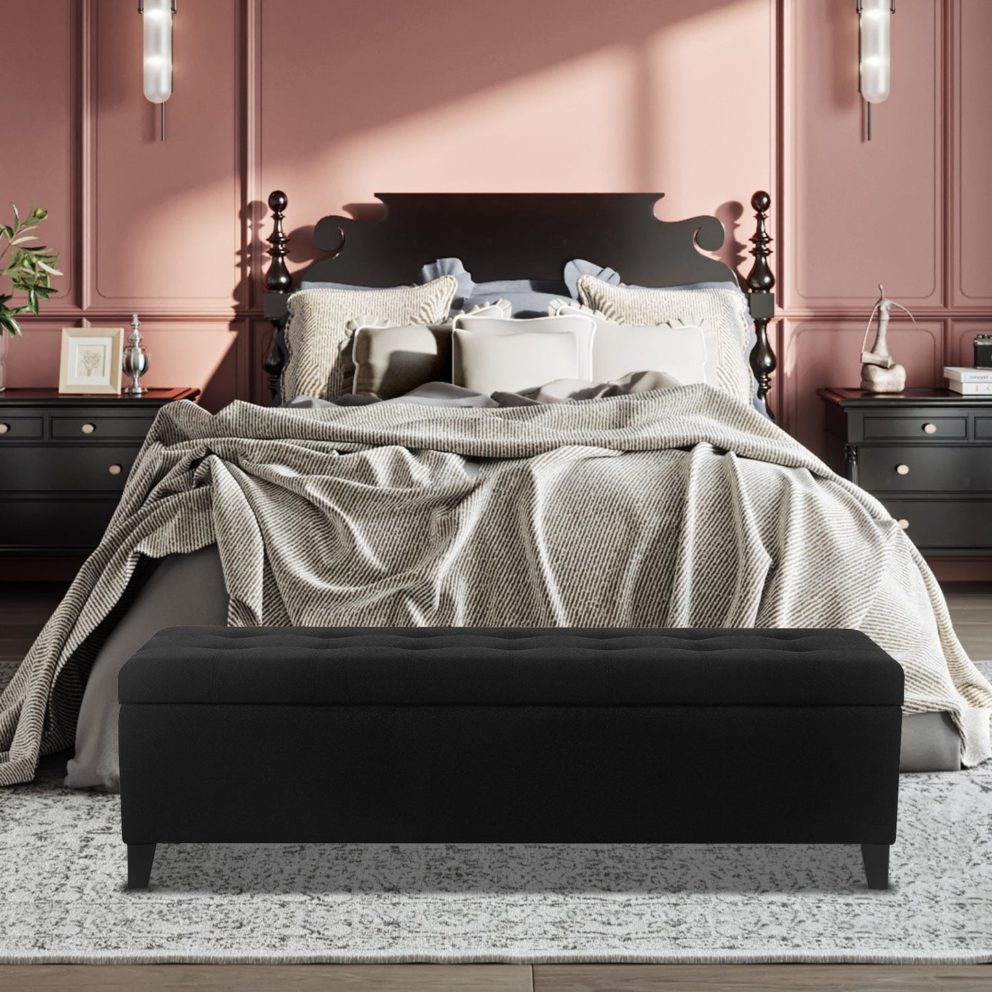 Panca contenitore in similpelle Adeco 50