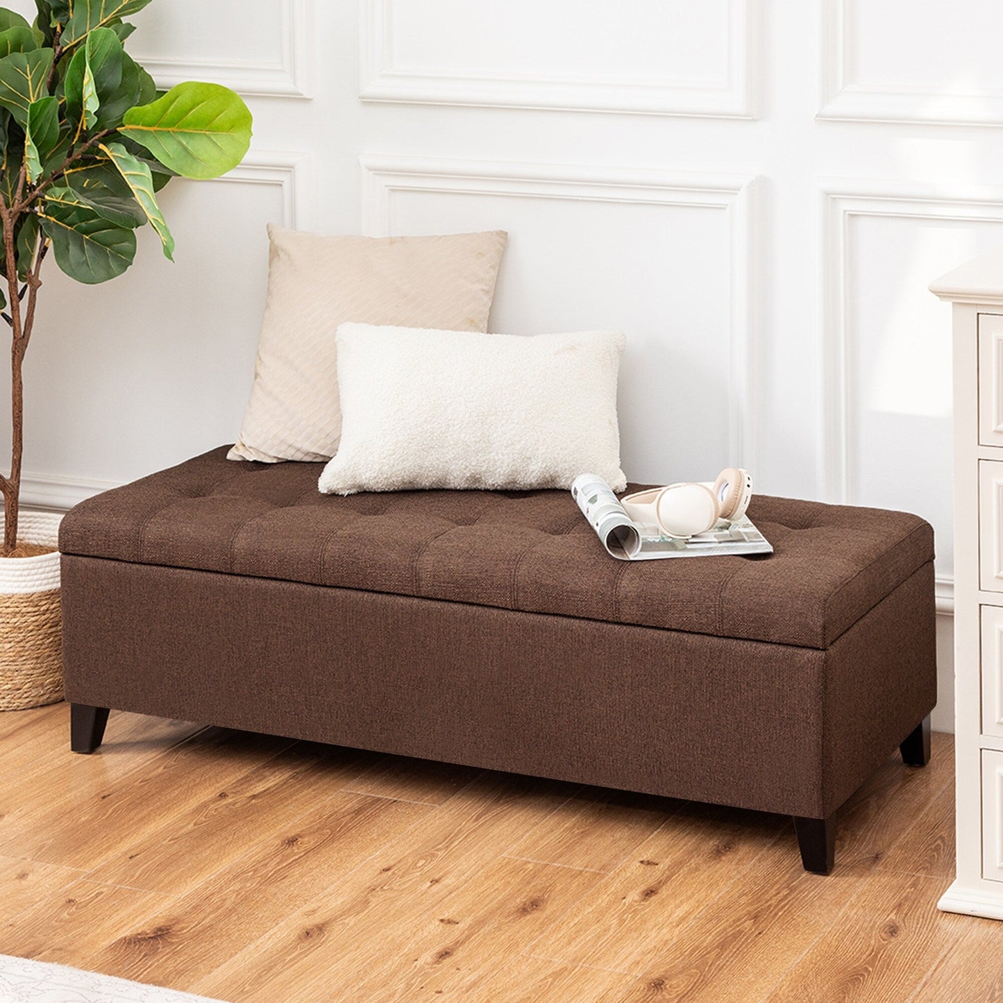 Panca contenitore in similpelle Adeco 50