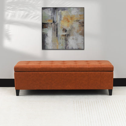 Panca contenitore in similpelle Adeco 50