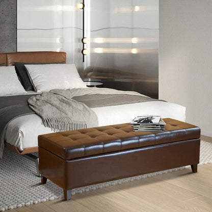 Panca contenitore in similpelle Adeco 50