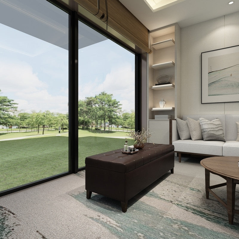 Panca contenitore in similpelle Adeco 50