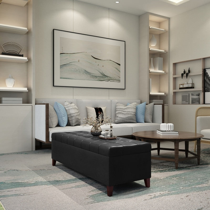 Panca contenitore in similpelle Adeco 50