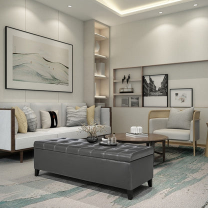 Panca contenitore in similpelle Adeco 50