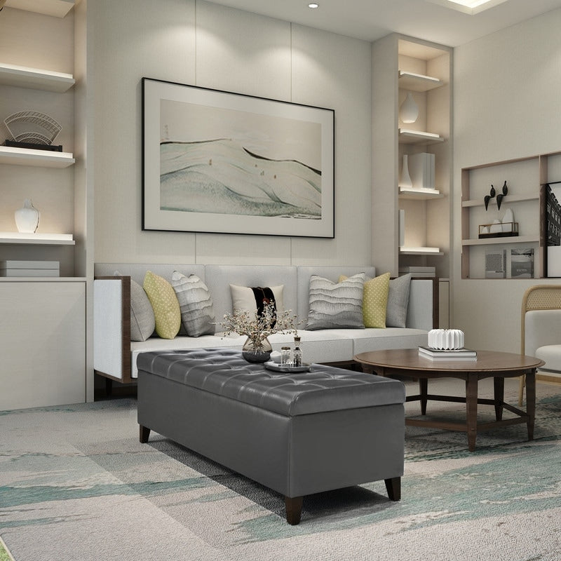 Panca contenitore in similpelle Adeco 50