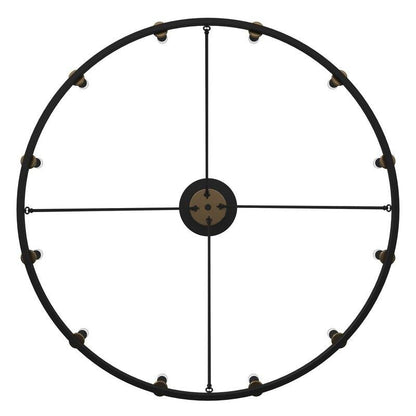 Lampadario a ruota di carro Acroma Farmhouse da 12 luci, 40 pollici, con UL - 40'' P x 138'' H